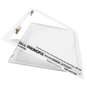 Stilclip PROMOFIX Portello in Lamiera Laccata Bianca 300X300 per Ingresso Esterno - Product Image 2