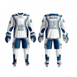 Ensemble d'uniformes et de maillots de hockey sur glace sur mesure de qualité supérieure avec logo personnalisé et design par sublimation pour le sport - Product Image 1