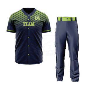 Conjuntos de uniformes de béisbol de calidad superior de gran oferta Material duradero y transpirable para deportes al aire libre - Product Image 1