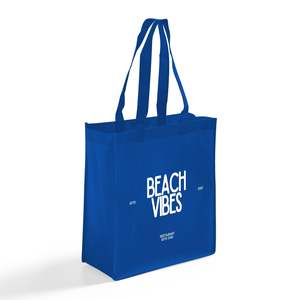 <b>Medium</b> Reusable Grocery Tote <b>Bags</b> with Long Handles Customizable Logo Heat Transfer Printing Washable and for Advertising - Product Image 6