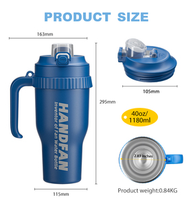 Quạt bình nước ngoài trời <span class=keywords><strong>2025</strong></span> mẫu mới 1.18L, bình nước thời trang và di động, quà tặng quạt bình nước - Product Image 6