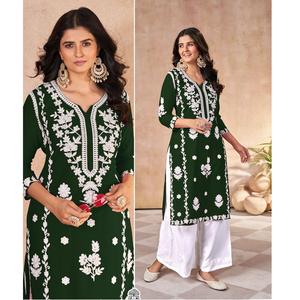 Elegant Pakistani Salwar Kameez Set for <b>Women</b> With Embroidered Top and Matching Bottom Perfect for Festive and Wedding Wear - Product Image 1