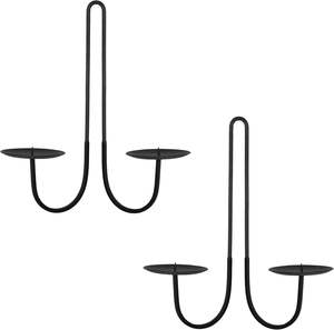 Porte-bougie en fer de luxe imperméable, élégant accent pour la maison et les événements, pour la décoration de table et de sol de Pâques et de Noël - Product Image 6