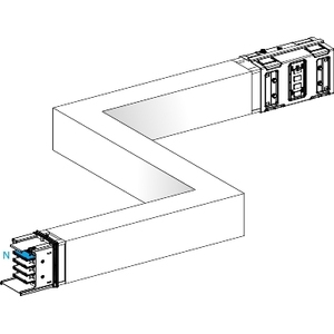 Pour SCHNEIDER Electric KSA630DZCG43A CANALIS-ZED Chemins de câbles pour déviation à gauche et à droite 630A M-TO-M - Product Image 1