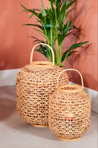 Linterna de jacinto de agua de alta calidad, linterna colgante decorativa, hecha a mano Natural para decoración de habitación - Product Image 3