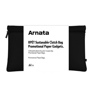 Borsa Clutch Sostenibile in RPET Arnata, Gadget Promozionali in Carta - Product Image 3