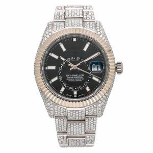 Montre mécanique automatique sertie de moissanite, montre de luxe pour homme, montre sertie de pierres - Product Image 2