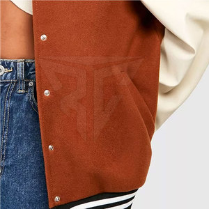 Chaqueta de punto transpirable con cuello levantado personalizada de alta calidad para mujer con diseño único para la temporada de invierno - Product Image 6
