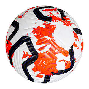 Ballon de football classique en PU durable avec logo, pour adultes, entraînement sportif, matchs officiels, service OEM, vente en gros usine - Product Image 1