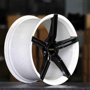 Ruota auto forgiata 5710F 19/20/21 pollici 5x130 nero + bianco cina ruota in lega di alluminio per <span class=keywords><strong>Porsche</strong></span> - Product Image 1