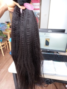 Producto más vendido 2023 en África, sin desprendimiento de pelo, paquetes de peluca con malla frontal, cabello crudo vietnamita, donante único - Product Image 4