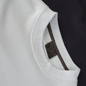 Sweatshirts pour hommes Sweat-shirt en coton en tissu personnalisé Sweat-shirt uni personnalisé Vêtements de sweat-shirt pour hommes - Product Image 5