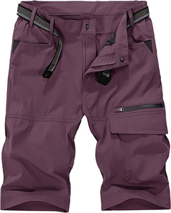 Pantalones cargo de cintura elástica para hombre con logotipo personalizado transpirable al por mayor, pantalones cortos de talla grande para hombre, pantalones cortos Cargo para trabajo al aire libre, 2025 - Product Image 1