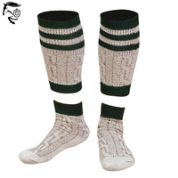 Chaussettes de compression athlétiques personnalisées pour hommes en Spandex/Polyester, style bavarois Oktoberfest Lederhosen, anti-bactériennes, décontractées, invisibles