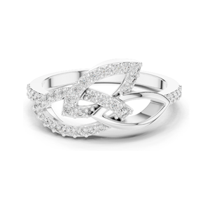 Bague pour femme en diamant de laboratoire 0,354 CT, clarté VVS-VS EF, or 18 carats, 14 carats, 10 carats et argent 925, or rose, or jaune, or blanc - Product Image 1