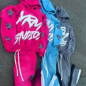 Vente en gros Streetwear Sport Streetwear Sweats à capuche en coton personnalisés et lourds pour hommes - Product Image 3