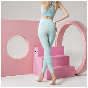Leggings de Yoga sublimés à impression complète pour femmes avec collants de fesse de levage de ventre en gros Stretch Fitness Street Clothing Style de pantalon - Product Image 3