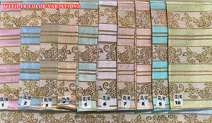 ผ้าแจ็คการ์ดสีทองแบบออร์แกนิกที่ทันสมัยผ้าจาริทนน้ำสำหรับส่าหรีเลเฮนนาส์มีสไตล์และการตกแต่งบ้านที่หรูหรา - Product Image 3