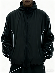 Chaqueta y Traje Deportivo de Nailon Reflectante, Impermeable y Cortavientos, Extra Grande, con Cremallera y Personalizado, 2025. - Product Image 2