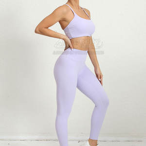 Conjunto de ropa deportiva para mujer con logotipo personalizado, conjunto de 100% de algodón para mujer, conjuntos de mujer a precio bajo a la venta en línea - Product Image 2