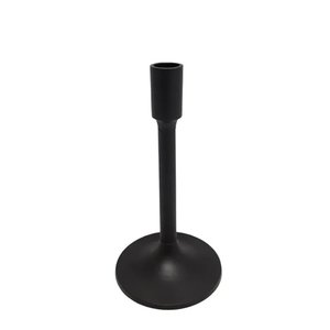 Support de bougie en aluminium de conception classique utilisation finie noire pour la décoration de table de maison et de mariage bougeoir fait main - Product Image 3
