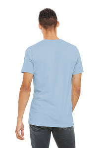 Camiseta de Cuello Redondo para Hombre, Verano 2026, Venta al Por Mayor, Azul Cielo, Algodón Jersey Sencillo, Media Manga, Transpirable, Informal, para Correr, al Por Mayor - Product Image 3