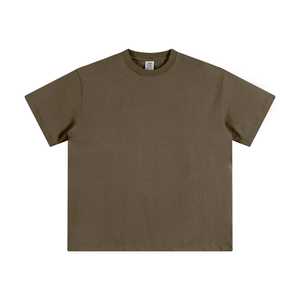 ผู้ผลิตเสื้อยืดธรรมดาแบบขายส่ง เสื้อยืดโอเวอร์ไซส์เนื้อหนัก ซักแล้ว ผู้ชาย ออกแบบเองได้ ผ้าฝ้าย 100% เสื้อยืดวินเทจฟอกสี - Product Image 4