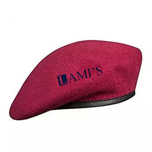 High Quality Custom Logo <b>Wool</b> Multi Color <b>Flat</b> Top <b>Wool</b> Beret Hat - Product Image 5