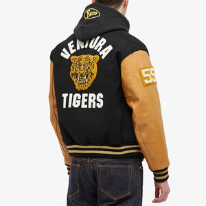 Veste universitaire pour homme de haute qualité 100% coton respirant pour l'hiver, col montant, nouvelle arrivée, mode streetwear, broderie de logo personnalisée - Product Image 2