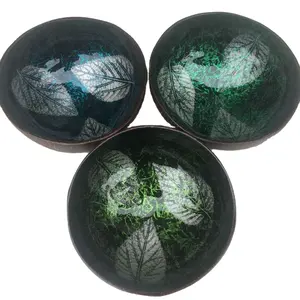 Home Lighting Decoration Coconut Shell Bowl Natural Eco Friendly Lacquer Bowl High Quality Factory Direct Wholesale Bowl Coconut