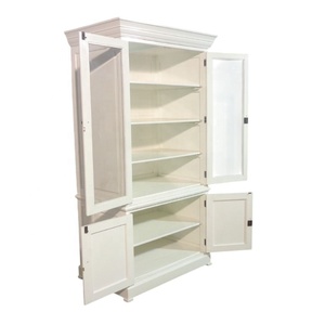 Bibliothèque en bois moderne et minimaliste avec portes, utilisable comme buffet, armoire de cuisine, placard, armoire et meuble de rangement - Product Image 5