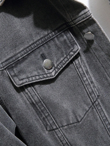 Vestes en jean pour hommes avec personnalisation complète Veste en jean pour hommes de style sport personnalisé pour les activités de plein air - Product Image 3