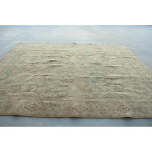 9,7x11,8 ft Vintage Turkish Rug, Oversize Rug, <b>Brown</b> <b>Wool</b> Rug - Product Image 2