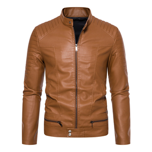 Chaqueta de cuero para hombre, diseño de moda, recién llegado, chaquetas de cuero Pu para hombre, chaqueta de cuero de calidad superior - Product Image 1