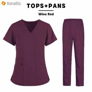 Uniforme médical classique pour infirmières, vente en gros, ensemble de gommage personnalisé fabriqué du pakistan - Product Image 2