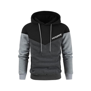 Sudadera con capucha de talla grande con logotipo personalizado OEM 100% algodón liso Sudadera con capucha para hombre para ropa de calle informal - Product Image 2