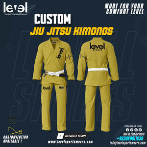 Sports Wears Premium Suit 2025 Jiu Jitsu Uniforms Wholesale Arts Uniform Karate Gi Suits Bjj Kimono Jiu Jitsu Gi Men Suit - Product Image 2
