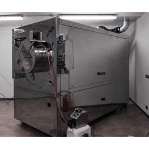 Machine de revêtement de tablettes AGM avec tambour préperforé, industrielle, personnalisable, fabriquée en Italie, 200 litres, revêtement en acier inoxydable - Product Image 4
