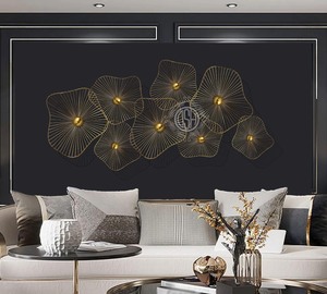 ตกแต่งผนังโลหะคุณภาพสูงสำหรับห้องนั่งเล่นโรงแรมตกแต่งผนังแขวนประติมากรรมตกแต่งในราคาที่ดีที่สุด - Product Image 1