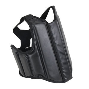 Prix de gros Protège-poitrine de couleur noire Nouveau design de protège-poitrine en cuir pour l'entraînement de boxe - Product Image 3