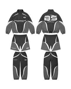 ชุดวอร์มไนลอนกันลมมีซิปสำหรับทั้งชายและหญิงเสื้อกันลมยางกันลมออกแบบได้ตามต้องการ - Product Image 3