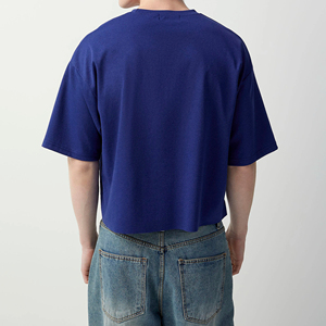 T-shirts unisexes à col rond, coupe courte, manches courtes, séchage rapide, imprimés, 100% coton, coupe slim, style hip-hop, écologiques, 240g, été - Product Image 2