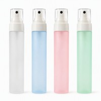 Flacon pulvérisateur PET givré de 50 ml, flacon cosmétique vide à fine brume pour toner, brume pour le visage, logo personnalisé, estampage doré