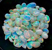 Opalite d'Éthiopie naturelle de qualité supérieure AAA+++ à reflets multiples, taille brillante, 4-6 carats, pierres précieuses en vrac, certifiées par un tiers