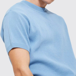 Camiseta ajustada y pantalones cortos transpirables para hombre de algodón 100%, Conjunto personalizado de talla grande para verano, oferta en línea - Product Image 2