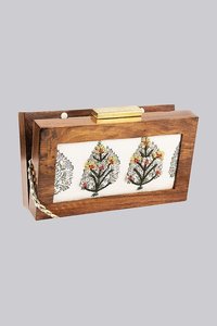 Pochettes décontractées en paille pour femmes Sac bandoulière et à chaîne Pochettes de soirée en métal - Product Image 4