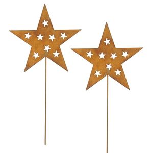 Bâton de jardin en métal rustique fabriqué pour la décoration de jardin de ferme et le but d'accent d'affichage décoratif extérieur - Product Image 3