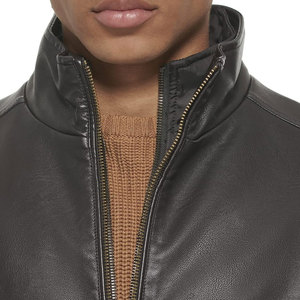 Chaqueta de Cuero para Hombre, Estilo Vintage, Impermeable, Resistente al Viento, con Cuello Alto, Personalizable con Logotipo, de Alta Calidad - Product Image 5