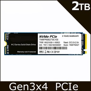 M.2 NVMe PCIe Gen3x4 <b>SSD</b> 4TB Solid State <b>Drive</b> <b>Internal</b> for Laptop TM8FP4004T0C101 New - Product Image 2