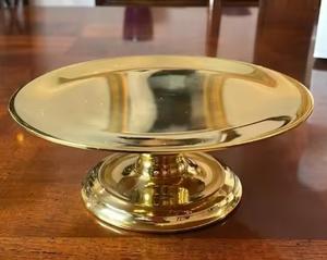 Soporte de pastel de Metal chapado en oro Circular bonito y moderno, herramienta de pastel y repostería de lujo de alta calidad, Material de PC creativo de Venta caliente - Product Image 2